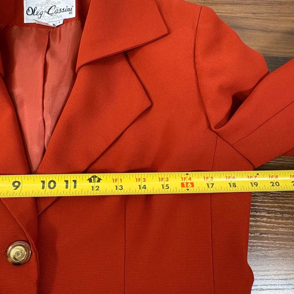 Oleg Cassini vibrant burnt